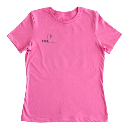 Girls do it better | Pink Heather Tee shirt Front | Chick Factor LLC
