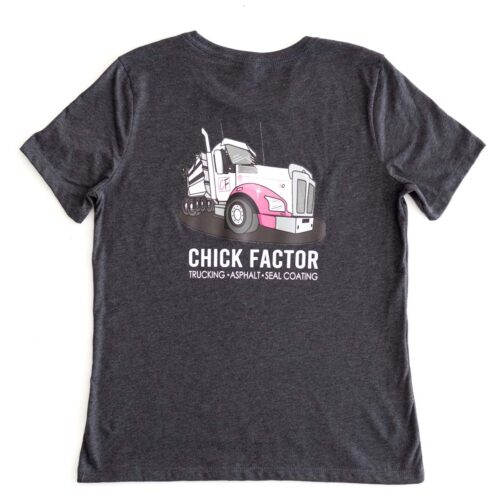 Dump Truck Tee Charcoal Heather Back