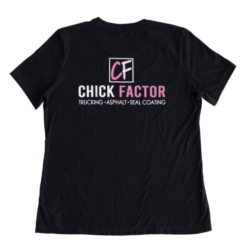 Logo Front and Back Tee Black
